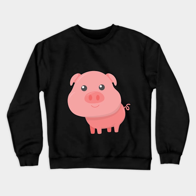 baby pig :) Crewneck Sweatshirt by peyek saputra